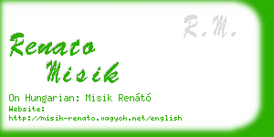 renato misik business card