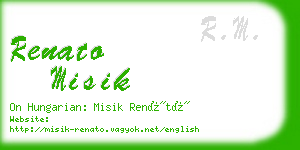renato misik business card